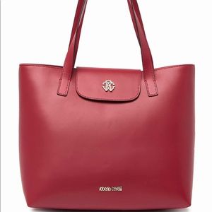roberto cavalli shopper tote leather NEW